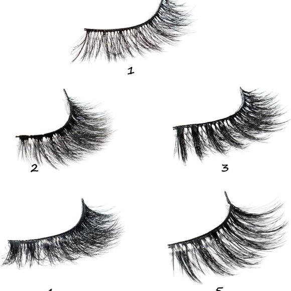 (3 PACK)False Eyelashes Fluffy OWNIIT 3D Faux Mink Wispy Volume Lashes 5 Pairs - Picture 2 of 4